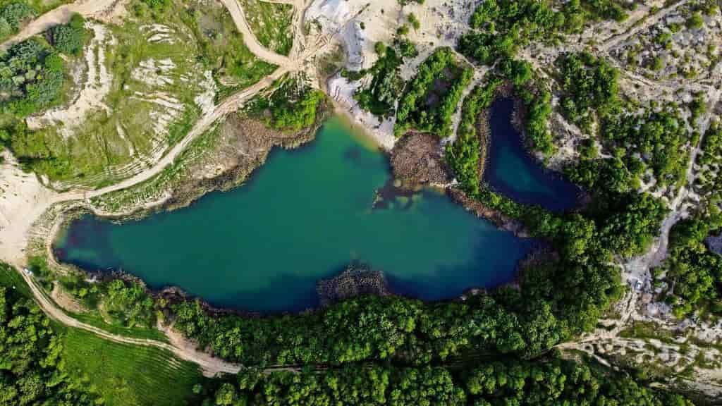 The Blue Lagoon at Aghireșu, Cluj, Romania